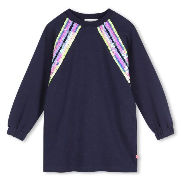 ROBE BLEU A SEQUIN