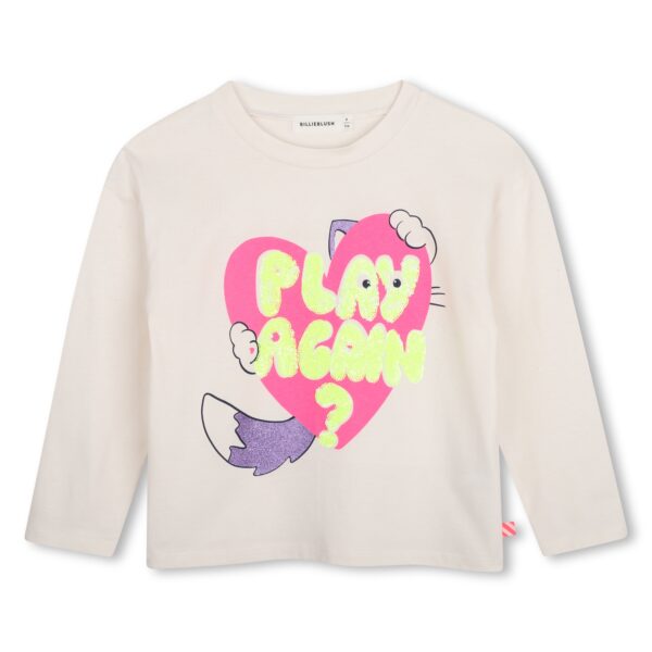 T SHIRT MANCHES LONGUES CHAT