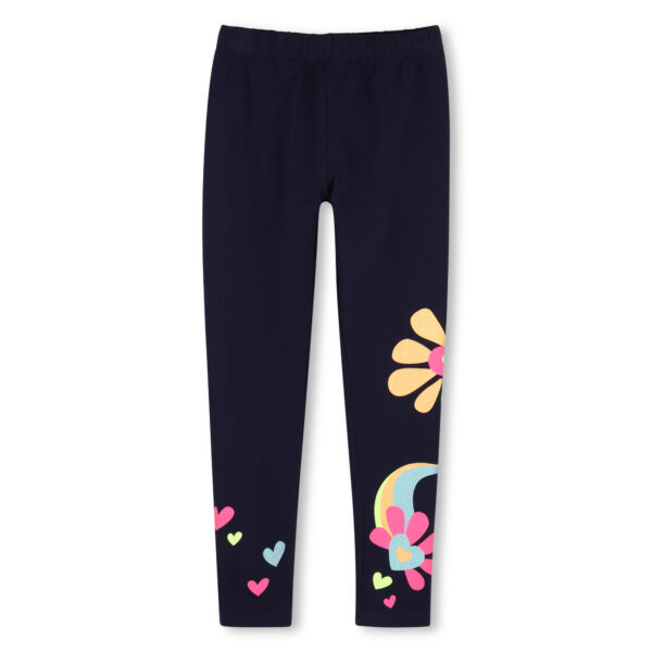 LEGGINGS NOIR FLEURS