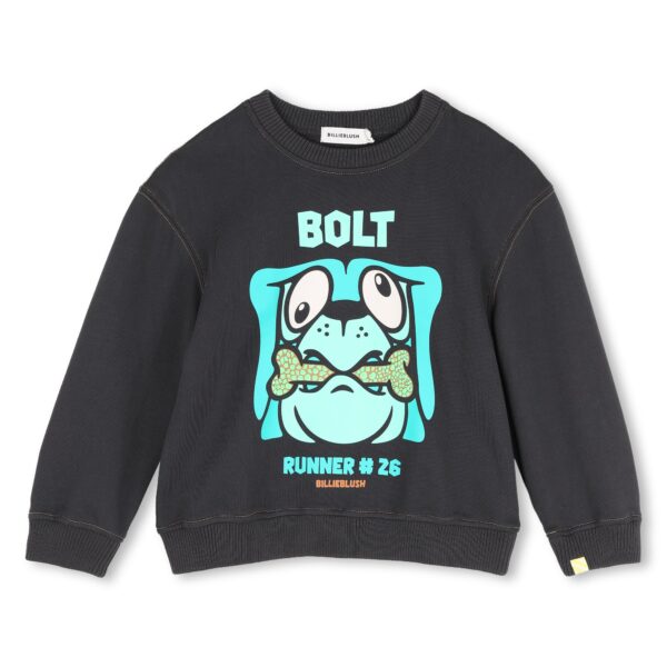 sweat chien bolt bleu
