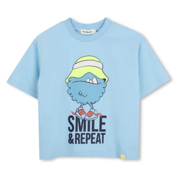 TEE SHIRT MANCHES COURTES BLEU