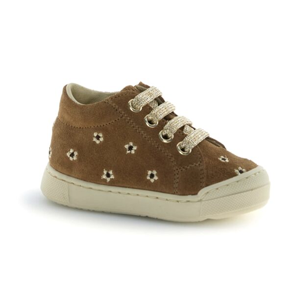 Sneakers Daisies Fleurs Marron