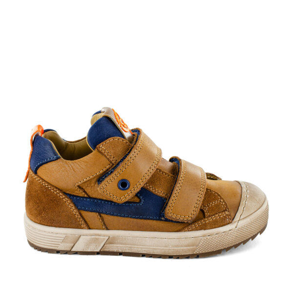 5111 GOPPI CALF COGNAC NAVY